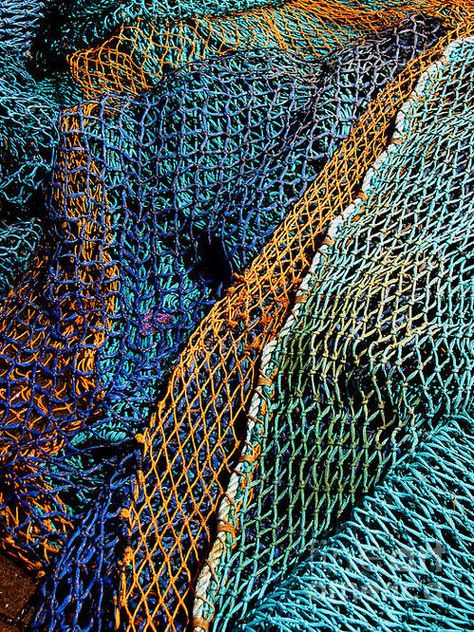 fishing nets Tocoto Vintage, Yennefer Of Vengerberg, Texture Inspiration, Fishing Nets, Fishing Net, Hair Texture, Foto Art, Blue And Orange, Color Textures