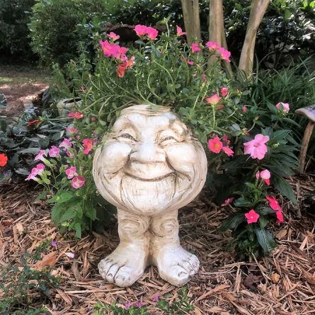 Cursed Items, Face Pots, Face Statue, Cute Pots, Resin Vase, Garden Gnomes Statue, Funny Expressions, Face Planters, Future Garden