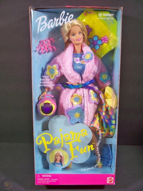 NIB BARBIE DOLL 1999 PAJAMA FUN TARGET EDITION | #1802161877 1999 Barbie, 2000s Barbie, Barbie 80s, Barbie 90s, 2000s Nostalgia, Toys Collection, Barbie Vintage, Happy Party, Barbie I