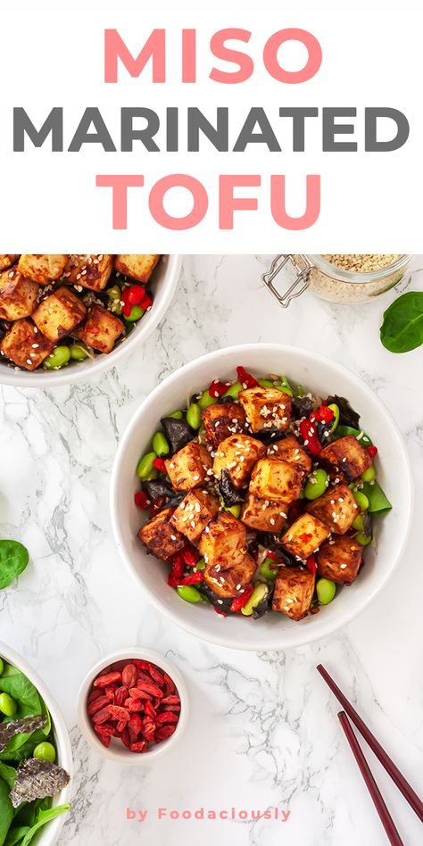 Miso Tofu Marinade, Miso Marinade, Miso Recipes, Miso Tofu, Veg Protein, Tofu Pasta, Protein Options, Miso Recipe, Recipes By Ingredients