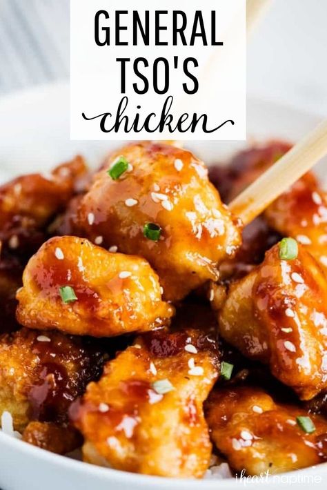 General Tso Sauce, General Tso's Chicken, Wallpaper Food, Restaurant Style Recipes, Chinese Chicken Recipes, Tso Chicken, General Tso Chicken, Authentic Chinese Recipes, General Tso