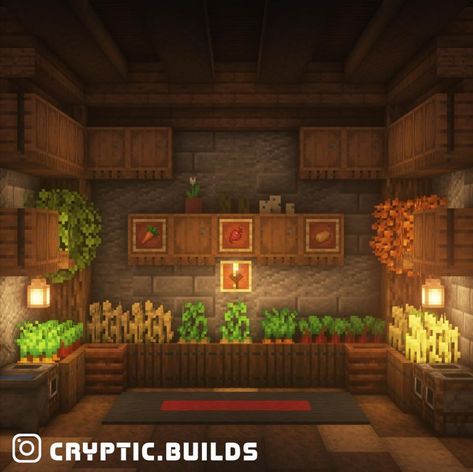 Minecraft Builder (@cryptic.builds) • Instagram photos and videos Minecraft Cartographer Room, Cute Minecraft Staircase, Minecraft Interior Fireplace, Minecraft Workshop Ideas Interior, Minecraft Curved Wall, Plant Room Minecraft, Minecraft Sitting Room, Enchant Room Minecraft, Minecraft Plant Room