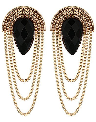 Crunchy Fashion Black Metal Dangle & Drop Earring For Wom... https://www.amazon.in/dp/B00YUO2SDO/ref=cm_sw_r_pi_dp_U_x_1FAlAbGPWKG1C Trendy Jewelry Earrings, Wedding Guest Accessories, Wholesale Earrings, Black Gold Jewelry, Long Tassel Earrings, Fancy Earrings, Bollywood Jewelry, Versatile Jewelry, Fancy Party