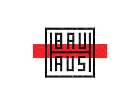 Bauhaus by John Mujica on Dribbble Bauhaus Logo Inspired, Bauhaus Logo Design, Bauhaus Branding, Asian Logo Design, Bauhaus Font, Bauhaus Logo, Graphic Design Inspiration Typography, Fruit Logo Design, Creative Typography Design