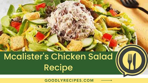 Mcalister’s Chicken Salad Recipe, Mcalisters Chicken Salad, Chicken Salad Recipe Copycat, Harvest Chicken Salad Recipe, Chicken Salad Gluten Free, Harvest Chicken Salad, Salad Gluten Free, Chicken Salad Sandwich Recipe, Chicken Salad With Apples