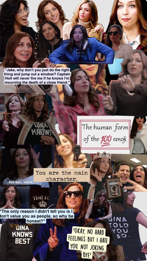 Live laugh love Gina Linetti ❤️ she’s my spirit animal fr #b99 Gina Linetti Aesthetic, Gina Linetti Quotes, Chelsea Peretti, Gina Linetti, Villain Era, Rosa Diaz, Iconic Quotes, Cop Show, Brooklyn 99