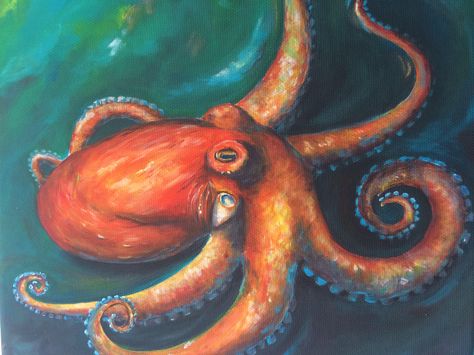 New in my Etsy shop https://www.etsy.com/uk/listing/522606036/octopus-art-print-canvas Octopus Painting Acrylic, Fairy Garden Drawing, Octopus Art Print, Octopus Painting, Garden Drawing, Octopus Art, The Octopus, Orange Tones, 2d Art