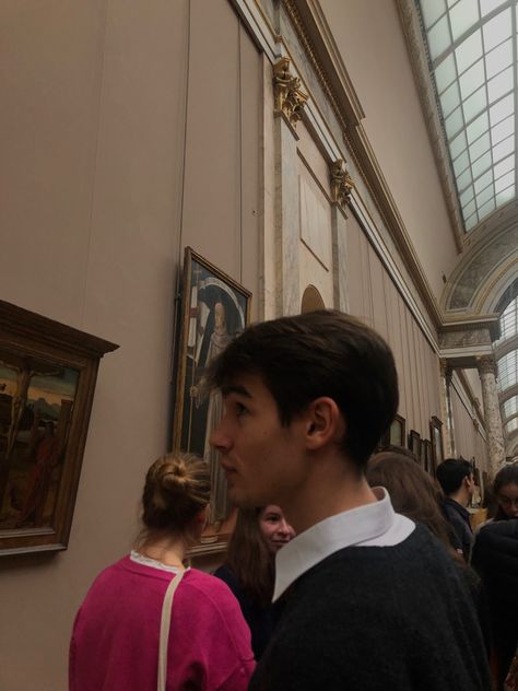 Aesthetic Meditation, Meditation Painting, French Boy, Painting Paris, Paris Louvre, Boy Friends, Fake Life, French Boys, France Aesthetic