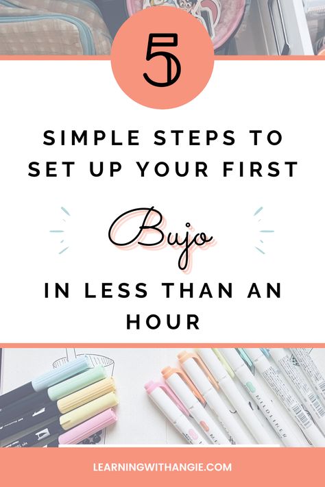 Are you looking to start a bullet journal but don’t know where to start? In this step-by-step guide, I explain how to start a bullet journal in just 5 easy steps. From which supplies you should use to which layouts you need to become more productive and organized, this guide covers everything! #bulletjournal #bujo #startingabujo | bullet journal ideas for beginners, how to start a bullet journal for school, how to set up a bullet journal step-by-step, what do you need to start a bullet journal Journalling For Beginners, Bujo Starting Page Ideas, Bujo For Beginners, Easy Bujo Ideas, Bujo 2024 Ideas, How To Bullet Journal For Beginners, New Bullet Journal Set Up, 2024 Bujo Set Up, Bullet Journal Start Page