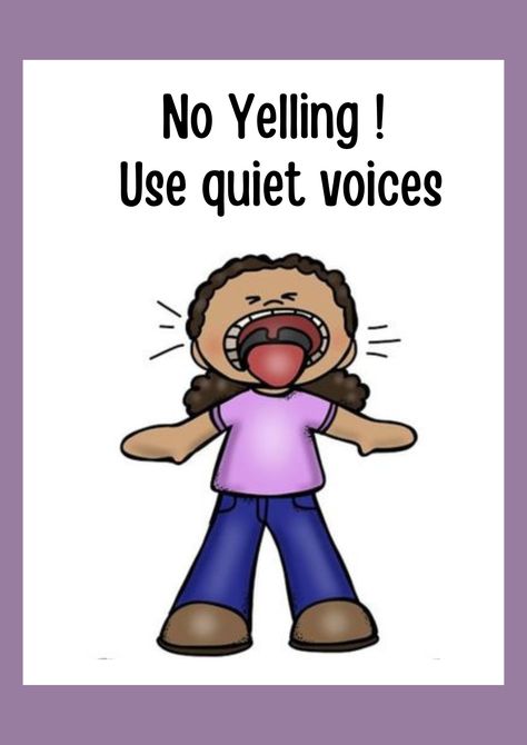 No Yelling ! Use quiet Voices  #Classroom #ClassroomRules Classroom Manners, Classroom Job Chart, Room Rules, Decoration Classroom, Classroom Job, Spanish Colors, Classroom Charts, Classroom Images, Job Chart