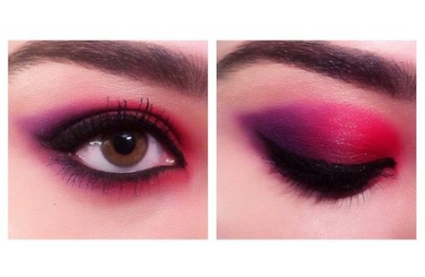 Purple & Red Eyeshadow | CosmeticsObsession Red And Purple Eyeshadow, Red Lips Wedding, Silver Eyeshadow Looks, Punk Photoshoot, Red Eyeshadow Look, Bh Cosmetics Palette, Red Makeup Looks, Purple Eyeshadow Looks, Purple Makeup Looks