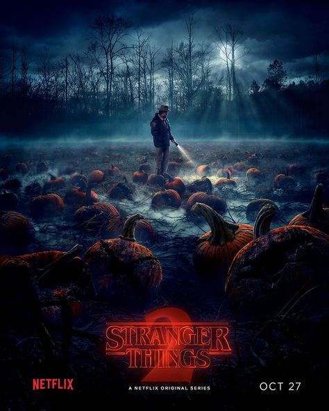 stranger-things-season-2-gets-a-perfectly-cool-halloween-themed-poster1 Stranger Things Phone Wallpaper, St Aesthetic, Stranger Things 2017, Strange Things Season 2, Netflix Stranger Things, Stranger Things Quote, Wallpaper Samsung, Stranger Things Poster, Stranger Things 2