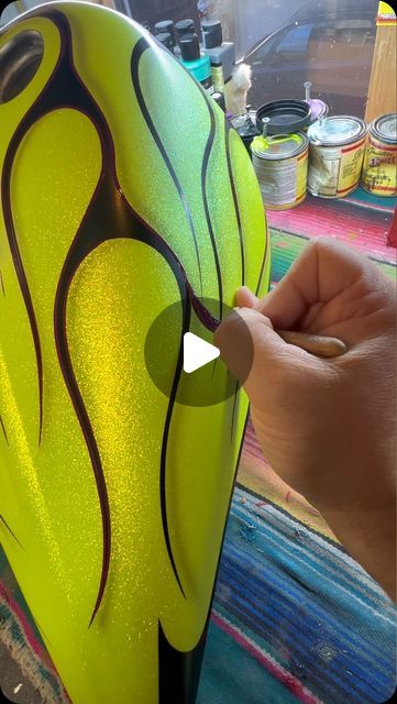 Chiko's Pinstriping on Instagram: "#teampainthuffer #metalflake #chiko #pinstriping #chopperpaint #handpainted #custompaint #custombike #painthuffer #germany #chikospinstriping.com" Airbrushing Ideas, Sportster Bobber, Custom Street Bikes, Airbrush Designs, Bobber Bikes, Sign Painting, Bowling Pins, Pin Art, Pinstriping