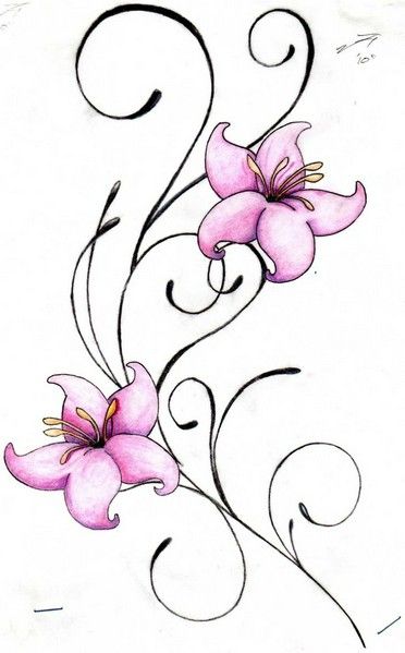 Flower Swirl Tattoo Design Images Pictures | Design images - ClipArt Best - ClipArt Best Swirl Tattoo Designs, Wildflowers Tattoo, Swirl Tattoo, Simple Flower Tattoo, Shoulder Tattoos For Women, Side Tattoos, Free Tattoo, Flower Tattoo Designs, Tattoo Designs For Women