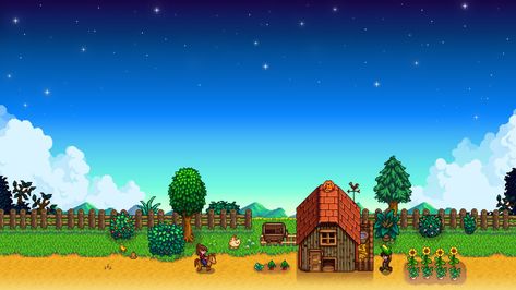 Stardew Valley #farm #stars pixel art #1080P #wallpaper #hdwallpaper #desktop Stardew Valley Wallpaper, Where To Buy Wallpaper, Valley Wallpaper, Stardew Valley Farms, Valley Game, Latest Hd Wallpapers, Video Gaming, Fish Ponds, Background Photo