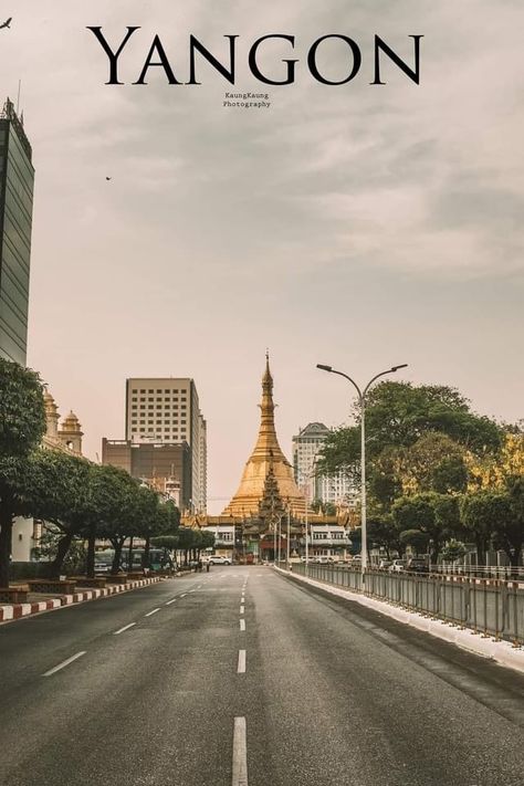 Yagon is the largest city and buggest population in myanmar. You can see both of thr modiest and vintage buildings in there. Yangon City Photography, Myanmar Wallpaper, Noahs Ark Activities, Yangon City, Vintage Buildings, Shwedagon Pagoda, City Rain, Yangon Myanmar, Myanmar Art