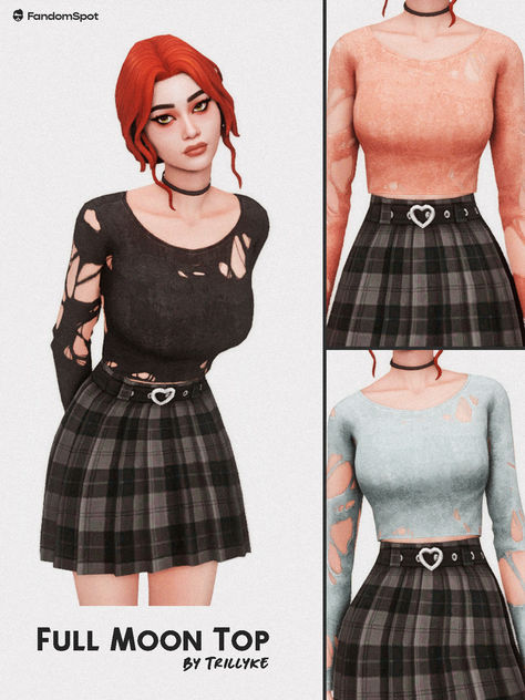 Sims 4 Trillyke Cc, Sims 4 Cc Ripped Clothes, Sims 4 Cc Dystopian, Sims 4 Ripped Clothes, Sims 4 Werewolf Cc Clothes, Sims 4 Fairy Grunge Cc, Trillyke Sims 4 Cc, Sims 4 Cc Tops Female Maxis Match, Sims 4 Maxi Skirt