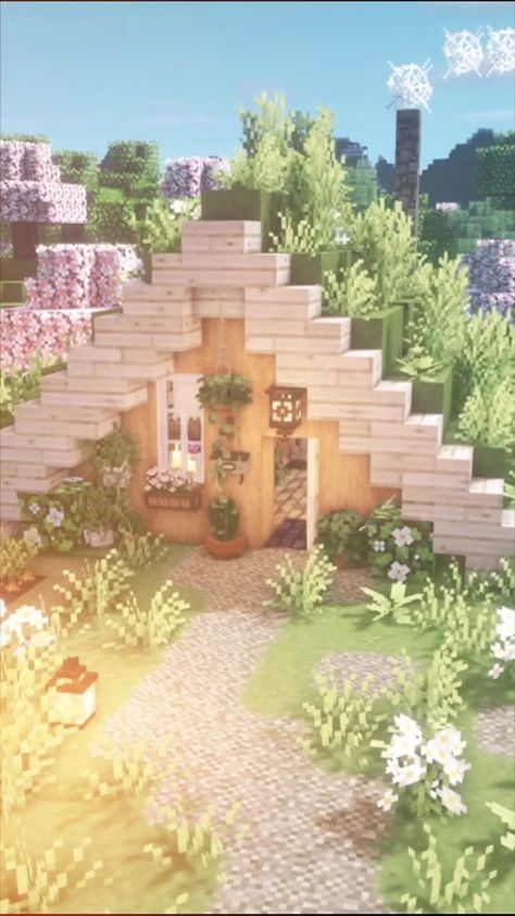 ❤️ Cottage Core Minecraft, Cottagecore Minecraft, Rumah Minecraft Sederhana, Minecraft Houses Survival, Minecraft Banner, Minecraft Mansion, Minecraft Houses Blueprints, Minecraft Banner Designs, Bangunan Minecraft