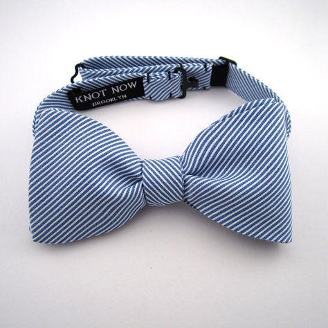 I'm starting to think most of the good work in bow ties are being done on Etsy. Makes sense, you can do a lot with a relatively small amount of fabric and some know-how and you don't need a huge production for what is still, essentially, a niche product. $38 Elegant Pre-tied Bow Tie For Summer, Summer Formal Pre-tied Bow Tie, Elegant Bow Tie With Butterfly Knot, Bowties Men's, Men Bow Tie, Blue Butterfly Knot Bow Tie, Formal Pre-tied Bow Tie With Butterfly Knot, Unique Bow Tie, Ties Mens Fashion