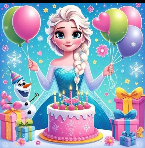 Frozen Princess Birthday Party, Frozen Happy Birthday, Frozen Party Printables, Happy Birthday Hd, Happy Birthday Wishes Song, Birthday Wishes Songs, Frozen Birthday Theme, Happy Birthday Princess, Happy Birthday Kids