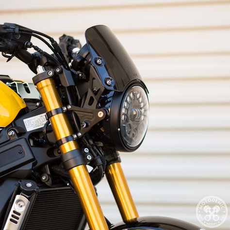 XSR900 7 inch Headlight Conversion • MOTODEMIC Yamaha Xsr, Cafe Racer Parts, Scrambler Custom, Cafe Racer Girl, Cafe Racer Style, Cafe Racing, Cafe Racer Build, Yamaha Motorcycles, Scrambler Motorcycle