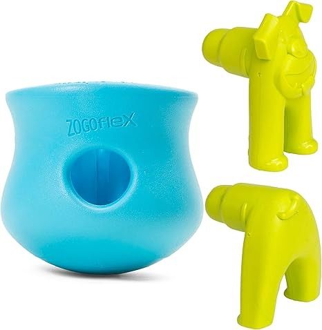 Pet Supplies : WEST PAW Zogoflex Holiday Toppl Treat Dispensing Dog Toy Puzzle – Dog Toy for Moderate Chewers, Fetch, Catch – Holds Kibble, Treats, Large, Aqua Blue, Toppl Stopper Granny Smith 2 Pack : Amazon.com West Paw, Granny Smith, Dog Toys, Aqua Blue, Amazing Things, 2 Pack, Hold On, Pet Supplies, Pet