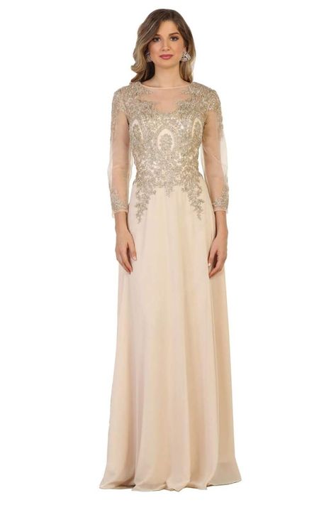 Modern Mother Of The Bride, Simple Long Dress, Making A Wedding Dress, Mother Of The Bride Dresses Long, Long Sleeve Evening Gowns, Mother Of The Bride Gown, Banquet Dresses, Mother Bride, Formal Dress Shops