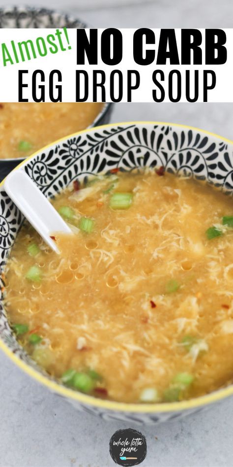 An easy and healthy egg drop soup thast's basically a no carb meal! You'll love this keto egg drop soup recipe  when you're craving authentic homemade Chinese soup. Keto Egg Drop Soup, Egg Drop Soup Recipe, Homemade Chinese, Egg Diet Plan, Kingdom City, Egg Drop Soup, Healthy Eggs, Boiled Egg Diet Plan, Boiled Egg Diet