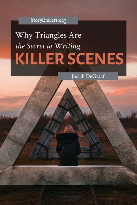 Why Triangles Are the Secret to Writing Killer Scenes Every Time | Story Embers Scene Structure, Writing Shed, Scene Writing, Writing Inspiration Tips, Writing Plot, Writing Fantasy, Writing Prompts For Writers, Creative Writing Tips, Story Structure