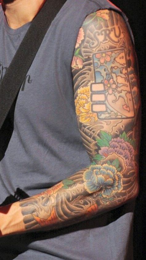 This arm... ❤ Dövme Tasarımları Erkek, Mayer Tattoo, John Mayer Tattoo, Aesthetic 2025, Filler Tattoo Designs, Koi Dragon Tattoo, Cloud Tattoo Sleeve, Japanese Tattoo Words, Snow Tattoo