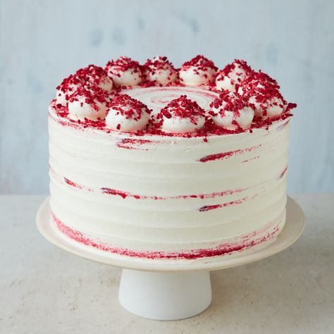 Vanilla Cake With Raspberry Filling, Raspberry Ripple Cake, Ripple Cake, Raspberry Compote, Afternoon Tea Wedding, 20 Birthday Cake, Salted Caramel Cake, Raspberry Buttercream, Fruity Cake