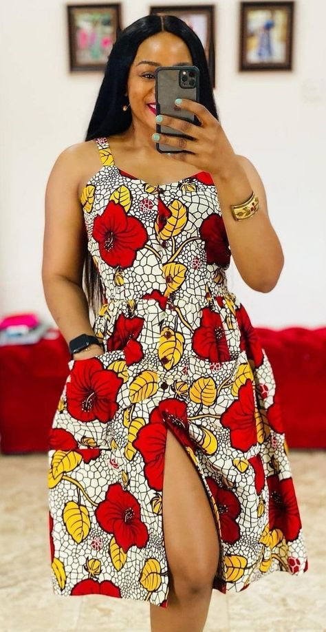 Simple African Dresses Casual, African Dresses For Teens, Simple Chitenge Dress, Simple Ankara Dresses Casual, Simple Ankara Dresses, Women Ankara Dresses, Simple Short Ankara Dresses, Kitenge Outfits, Dresses African Fashion