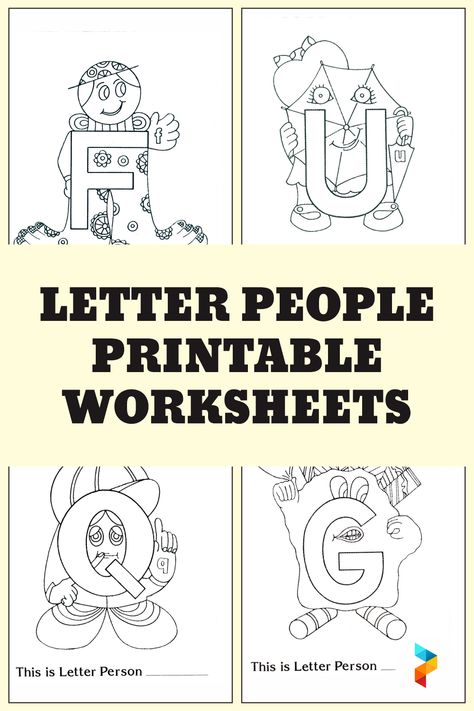 Letter People Curriculum, Letter People Printables, Alphabet People Letters, Letter People Printables Free Preschool, The Letter People, Letter S Activities, Letter People, Alphabet Letters Images, Mickey Mouse Coloring Pages