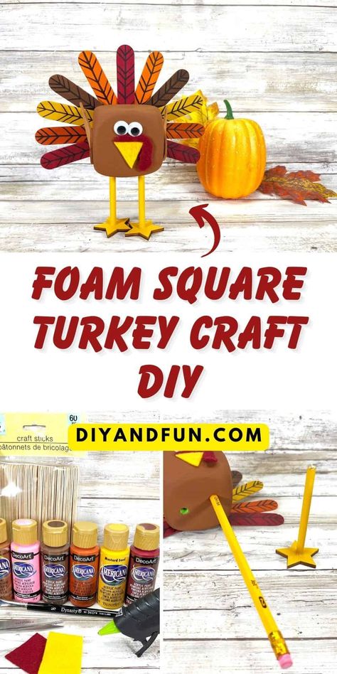 Dollar Store Inspired Decor, Diy Turkey, Turkey Crafts, Turkey Craft, Thanksgiving Diy, Thanksgiving Centerpieces, Diy Dollar Store Crafts, Fall Crafts For Kids, Thanksgiving Crafts