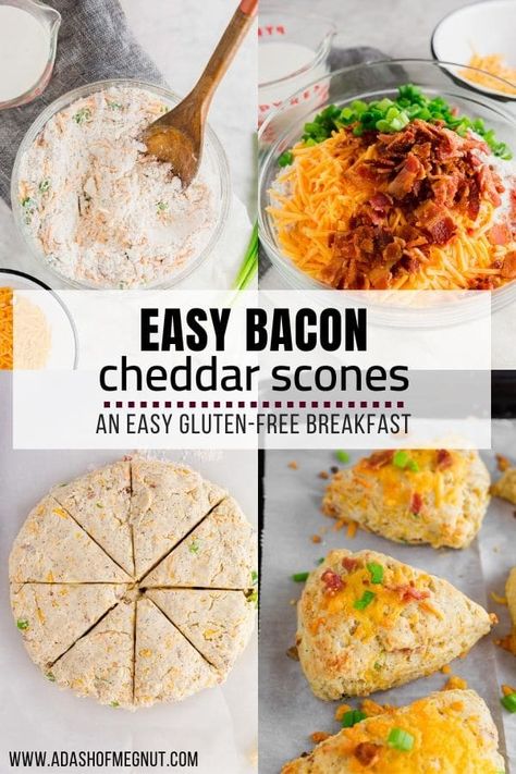 Bacon And Cheese Scones, Gluten Free Scones Savory, Gluten Free Maple Bacon Scones, Maple Bacon Scones, Bacon Cheddar Scones, Bacon Scones, Cheese And Chive Scones, Cheddar Scones, Gluten Free Party Food