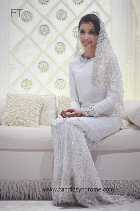 Solemnization Dress, Melayu Wedding Dress, Malaysian Wedding, Malay Wedding Dress, Nikah Wedding, Kebaya Akad, Baju Kahwin, Nikah Outfit, Muslimah Wedding Dress