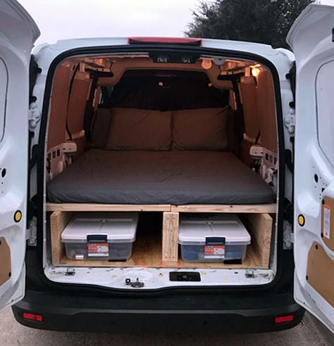 Van Conversion Ideas, Life Budget, Cargo Van Conversion, Transit Connect Camper, Ford Transit Campervan, Van Builds, Kangoo Camper, Minivan Camper Conversion, Caddy Van