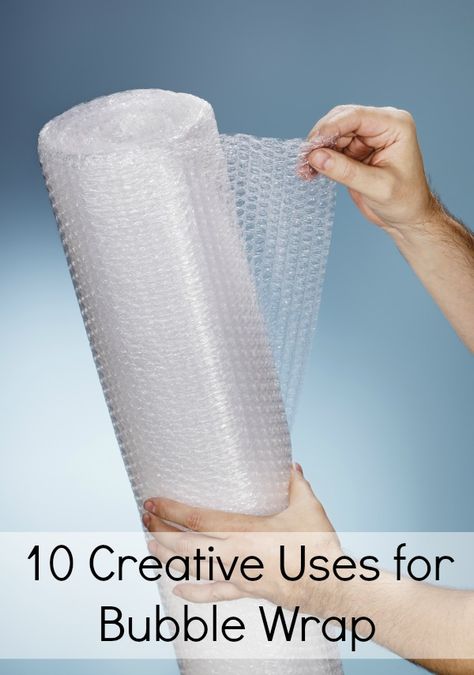 Bubble wrap is fun to pop, but it has many practical uses around the house as well. Here are 10 Creative (and frugal) Uses for Bubble Wrap that you can try. Next time you receive some in a package reuse it instead of tossing Bubble Wrap Crafts, Bubble Wrap Art, Frugal Living, Home Repair, Diy Crafts To Sell, Spring Cleaning, Household Hacks, Woodworking Shop, Crafts To Sell