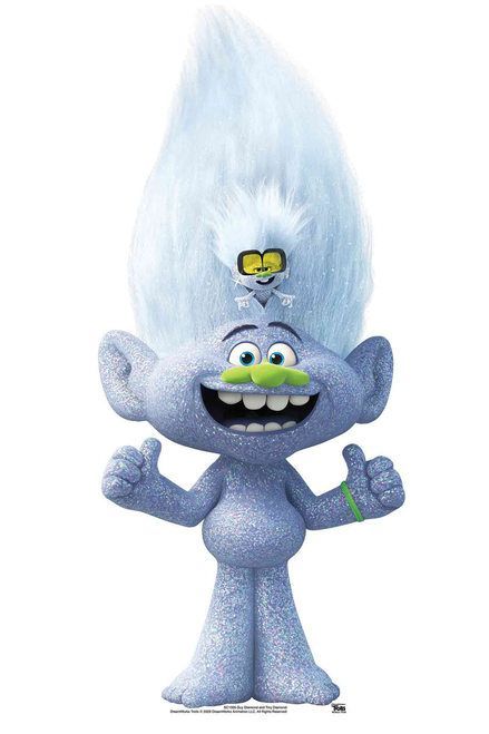 Guy Diamond Troll, Guy Diamond, Dreamworks Characters, Princess Poppy, Trolls Party, Trolls Birthday Party, Poppy And Branch, Poppy Color, Troll Party