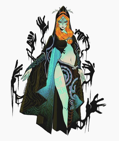 Midna Twilight Princess, Legend Of Zelda Midna, Twilight Princess Midna, Zelda Tattoo, Princess Games, Bd Art, Zelda Twilight Princess, Tears Of The Kingdom, Nintendo Art