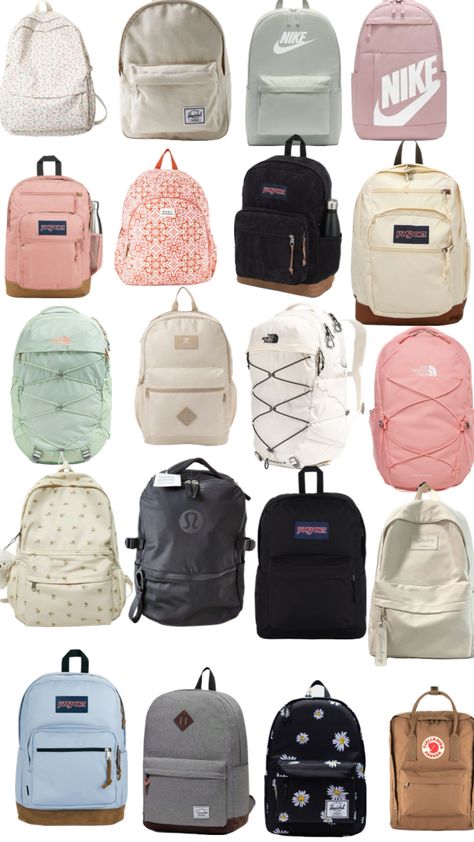 Backpacks for school! Backpack For High School, Backpacks For High School, School Backpack Essentials, High School Backpack, Backpack Essentials, Backpacks For School, Christmas Wishlist, School Backpacks, High School