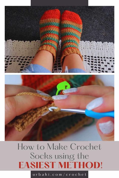 Are you a crochet enthusiast looking to embark on a new and exciting project? Look no further! In this tutorial, we will guide you through the process of making your very own crochet socks using the easiest method possible. Yes, you read that right! We have a technique that will simplify the sock-making process and have you hooked in no time. Get ready to unleash your creativity and crochet a pair of cozy and stylish socks that will leave you amazed! Crocheting socks may sound like a... Crocheting Socks, Easy Crochet Socks, Crochet Cozy, Stylish Socks, Crochet Socks, Crochet Home Decor, Cozy Socks, Crochet Slippers, Crochet Home