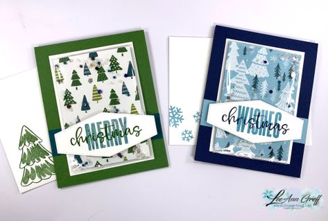 More Wishes Stampin Up Cards, Stampin Up More Wishes, Wishes All Around Stampin Up Cards, Papercraft Christmas Cards, Beary Christmas, Clear Envelope, Walk In The Forest, Christmas Buffet, Envelope Making