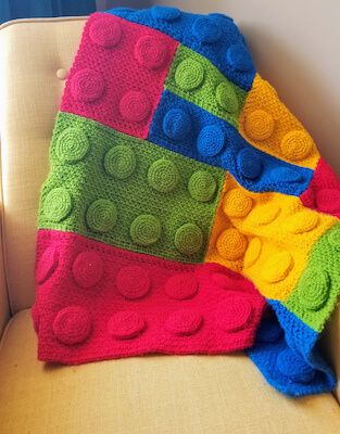 Lego Crochet, Crochet Lego, Crochet Mignon, Confection Au Crochet, Crochet Blanket Designs, Crochet Quilt, Manta Crochet, Haken Baby, Blanket Patterns