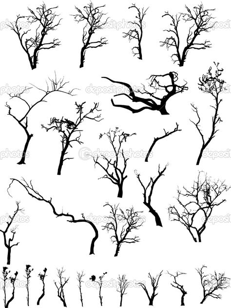 Scary Dead Trees Dead Tree Tattoo, Tree Branch Tattoo, Trees Drawing, Branch Drawing, Tree Tattoos, Branch Tattoo, Dead Tree, Dark Tree, Tree Sketches