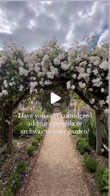 Sophie van Gerwen on Instagram: "Have you ever considered adding an arch or pergola to your garden?

We have a new area that we are developing and I’m considering adding a new pergola or archway. 

Not only do they add height and interest to a space but they can help frame a view or zone your garden. They also allow you to add more plants to your garden which for me is the bonus!

See stories today to see this new area we are hoping to develop!

Have you added a pergola or archway to your garden? What do you grow over it?

#pergola #gardenarch #rosearch" Garden Archway Ideas, Diy Garden Arch, Garden Archway, Patio Flowers, Pergola Garden, Magic Garden, Exterior Ideas, Pergola Patio, Over It