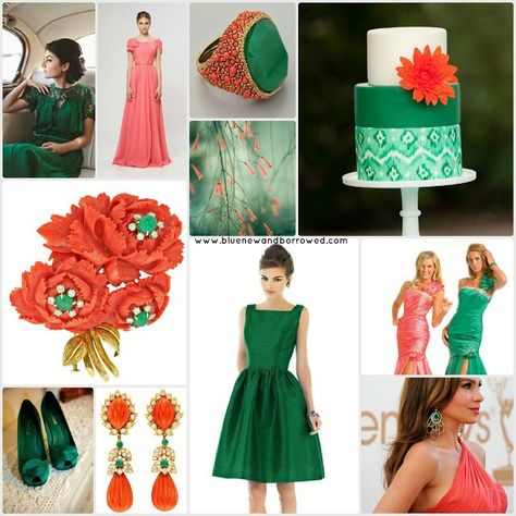 Emerald green, coral and gold Ice Blue Wedding, Ice Blue Weddings, Coral Wedding Themes, Holly Wedding, 35th Wedding Anniversary, Wedding Color Combos, Emerald Green Weddings, Blue Themed Wedding, Wedding Color Inspiration