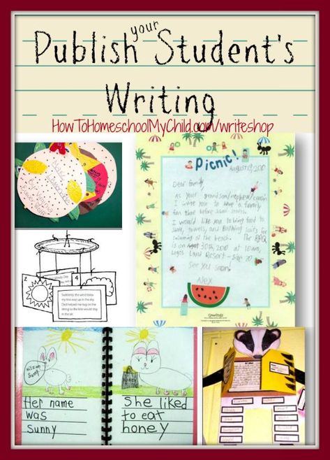 25+ ideas on how to publish students writings from HowToHomeschoolMyChild.com Creative Writing Club Middle School, How To Publish Poetry, Creative Writing For Elementary Students, How To Publish A Poetry Book, Teaching Creative Writing, Improve Writing, Writing Topics, 4th Grade Writing, Online Student