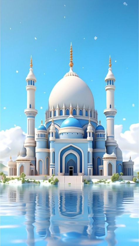 Masjid Wallpaper, Islamic Bg, Mosque Pictures, Ramzan Wallpaper, Islamic View, Feel Good Pictures, Fb Profile Photo, Islamic Education, Drawing Couple Poses