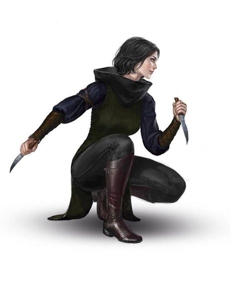 Rogue Fantasy Outfit, Assassin Outfits Female Drawing, Fantasy Assassin Outfit, Gloom Stalker Ranger Dnd, Women Assassins Outfit, Rogue Outfit Female, Rogue Pose Reference, Dnd Rogue Female, Assassin Outfits Female